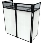 Support dj - ibiza sound - ds30 - pliable - sac de transport inclus - panneaux opaques