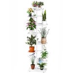 Support de fleurs - flasidu - �tag�re � plantes 8 niveaux - m�tal - moderne - 41x22x142cm
