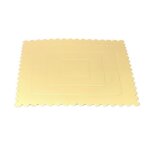 Lot de 5 supports � g�teaux ronds 25cm or