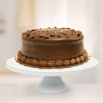 Support � g�teau - home deco factory - porcelaine - liser� dor� - or et blanc - h10 x l31 x p31 cm