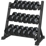 Support pour haltères - sinbide - rack de rangement - 3 niveaux - 91x51x90cm - max. 400kg Support pour haltères - sinbide - rack de rangement - 3 niveaux - 91x51x90cm - max. 400kg