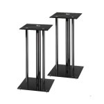 Support de haut - parleur - hama - lot de 2 - 64 cm de hauteur - capacit� 30 kg - design moderne