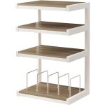 Support hi - fi vinyl - norstone - esse - acier laqu� �poxy - �tag�res en verre - design contemporain ...