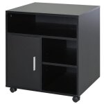 Homcom - organisateur de bureau - bois - 60x50x65cm - noir