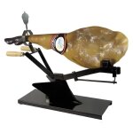 Support � jambon type charrue en acier laqu� noir - format 50 x 18 cm