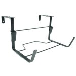 Support jardinire - acier poxy - 35x18 cm - anthracite - fixations rglables - 20 kg max