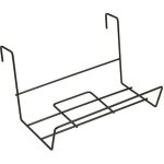 Support jardini�re balcon en plastique noir 41x18 cm