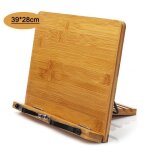 Support pour livre en bambou - pupitre de lecture support tablette bois lutrin de lecture39 * 28cm