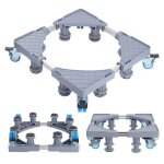 Support de machine  laver avec 4 roulettes base de rfrigrateur socle pour lave - linge sche - linge ...