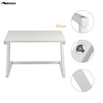 Support  micro - ondes en bois mengda - tagre de rangement pour cuisine - blanc - 50kg - cologique ...