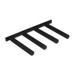 Support mural vertical pour planches de surf surflogic - noir - 50x500x775 mm