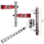 Support mural � vincasier � vin decoration de mural 8 trous en acier inoxydable support porte - bouteilles ...