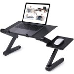 Support pc table ordinateur portable tablette table de lit pliable laptop stand � rotation � 360 degr�s ...