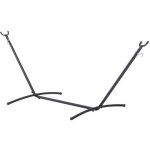 Outsunny - support pied de hamac - mtal - 280x117x110cm - noir