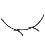 Support pied de hamac outsunny structure robuste m�tal �poxy longueur 360 cm pour hamacs de 270 � 330 ...