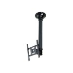Support plafond crans plat fpma - c200black newstar - inclinable et pivotant - 10 - 40 pouces - noir ...