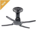 Support de plafond pour projecteur newstar beamer - c50 - noir - hauteur 18. 5cm - poids max. 10kg