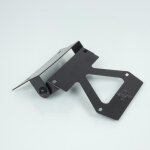 Support de plaque d immatriculation one pour scooter mbk booster spirit acier noir neuf