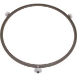 Support plateau  roulettes dia222 h17 pour four micro - ondes lg - marron