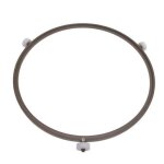 Support plateau � roulettes - four micro - ondes - lg - m�tal - blanc - non