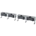Support porte balais - metaltex - rangement mural - hang up4 - 2 compartiments - lot de 2