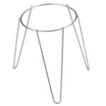 Support pot de fleurs pied zingué 18 cm - saturnia - gris - idéal pour le jardin Support pot de fleurs pied zingué 18 cm - saturnia - gris - idéal pour le jardin