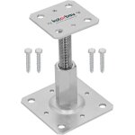 Support de poteau 80 x 80 mm - hauteur réglable de 90 à 150 mm - galvanisé à visser - kotarbau® Support de poteau 80 x 80 mm - hauteur réglable de 90 à 150 mm - galvanisé à visser - kotarbau®