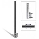 Smart sm80s support sat pour balustrade argent fixation dantenne - fixation de parabole - support dantenne ...