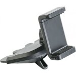 Support pour smartphone - lescars - clip - on - noir - articulation flexible - lecteur cd voiture