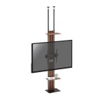 Support vitrine - kimex - support tv sol - plafond cran 32 - 65 - hauteur rglable 200 - 260cm - 032 ...