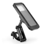 Support t�l�phone - inf - �tanche - orientable � 360� - pour v�lo moto scooter - noir