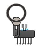 Support de t�l�phone - inf - tesla model 3 / y - magsafe - installation � ventouse - noir