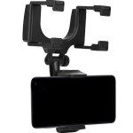 Support de t�l�phone - universel - r�troviseur - plastique r�sistant - rotatif 360� - r�glable 10 cm