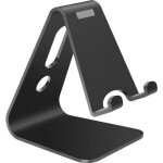 Support de bureau - aluminium - noir - mains libres - angle de vue parfait - universel