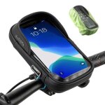 Support telephone velo / trottinette / moto �tanche avec espace de rangement pour batterie externe et ...