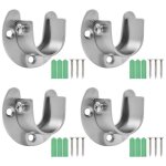 Support de tringle � rideau lot de 4 acier inoxydable support pour tringle ouverte en forme de u