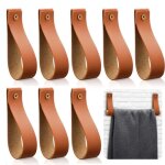 Support de tringle à rideau8 pcs support en cuir poignée de porte darmoire poignée de mallette en cuir ... Support de tringle à rideau8 pcs support en cuir poignée de porte darmoire poignée de mallette en cuir ...
