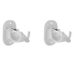 Supports de tringle � rideau - inf - invisibles - lot de 2 - blanc - adh�sif puissant jusqu� 10 kg