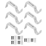 Support de tringle à rideau - mxzzand - réglable - fer durable - antirouille - 6 pièces Support de tringle à rideau - mxzzand - réglable - fer durable - antirouille - 6 pièces