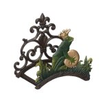 Relaxdays support pour le tuyau d?arrosage mural antique montage mural fonte de fer hlp 23x24x15 cm multicolor ...
