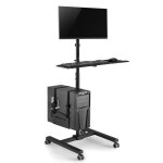 Support tv à roulettes - maclean brackets - mc - 793 - hauteur réglable 810 mm - noir - 1780 mm Support tv à roulettes - maclean brackets - mc - 793 - hauteur réglable 810 mm - noir - 1780 mm