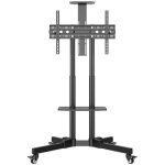 Support tv mobile - unykach - hauteur réglable - 2 étagères - compatible vesa - 32 à 75 pouces Support tv mobile - unykach - hauteur réglable - 2 étagères - compatible vesa - 32 à 75 pouces
