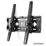 Support tv mural universel kitytety fixe slim - pour tv 26  65 (66  165cm) inclinable - 60kg max - ...