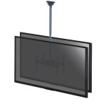 Supports tv plafond - kimex - support plafond 2 crans tv 37 - 86 hauteur 106 - 156cm - 014 - 4053 - ...