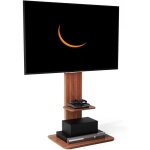 Support tv sur pied en bois meuble tv pour ecran led lcd plasma de 32  65 pouce charge 40kg vesa max ...