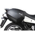 Support valises lat�rales - shad - 3p system - suzuki 650 v - strom - noir - facilit� dutilisation