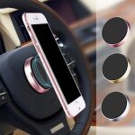 Support voiture collant plat magnetique pour samsung galaxy s23 smartphone aimant universel (rose)