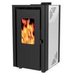 Supra pole  granuls de bois 6. 1kw blanc - orphee 6 blanc