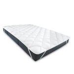Sur matelas 160 x 200 cm - surmatelas en microfibre - confort moelleux et r�confortant - mat�riaux hygi�niques ...