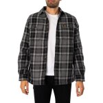 Surchemise en laine miller - superdry - homme - col chemise - manches longues - noir Surchemise en laine miller - superdry - homme - col chemise - manches longues - noir